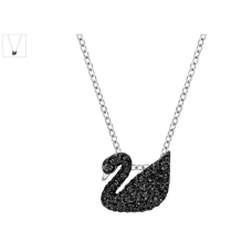 Swarovski New Iconic Swan Pendant, Small, Black 5347330 施华洛世奇新标志性小天鹅吊坠,黑色