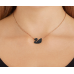 Swarovski Iconic Swan Pendant  (gold and black) 5204134 施华洛世奇金色大黑天鹅项链