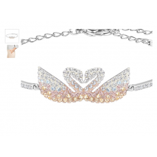 Swarovski  New Iconic Swan Bangle, Gold tone 5256264施华洛世奇新标志性天鹅手镯,金色调