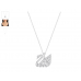 Swarovski  New Swan Lake Pendant, Small, White 5296469  施华洛世奇新天鹅湖小吊坠,白色
