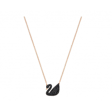 Swarovski Iconic Swan Pendant  (gold and black) 5204134 施华洛世奇金色大黑天鹅项链