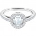 Swarovski Sparkling Rhodium plating Dance Round White Ring 5465280 施华洛世奇跳动的心白色戒指（50/52/55/58/60)