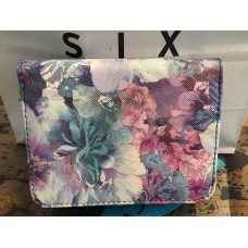 SIX Wallet Blue&Pink Flowers