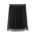 H&M Tulen plooirok Zwart H&M 黑色薄纱百褶裙